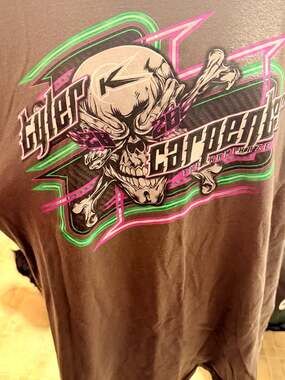 Kamikaze Klothes Tyler Carpenter 28 Dirt Late Model Graphic T-Shirt